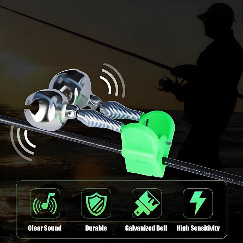 Aliagle Fishing Rod Alarm Bells Clips, Set of Bells for Fishing Rods - Image 4